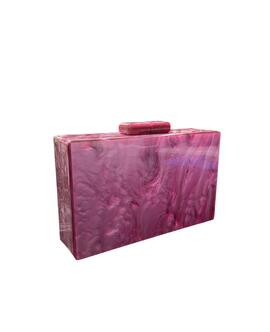 Clutch Rectangular Fucsia para Mujer