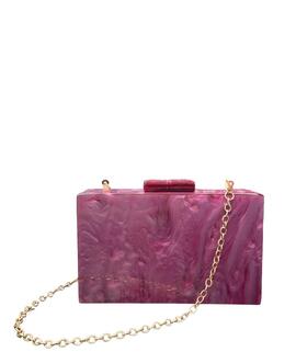 Clutch Rectangular Fucsia para Mujer